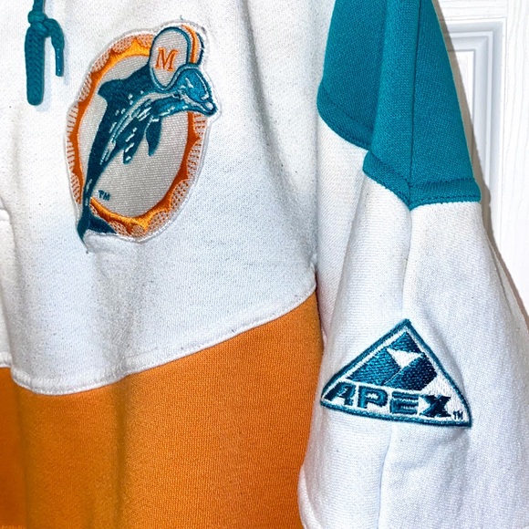 Vintage 90s Apex One Miami Dolphins Sweatshirt - Picture 5 of 8